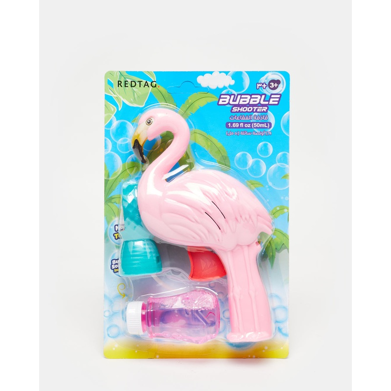 Assorted Flamingo Bubble Blaster With Bubble Solution