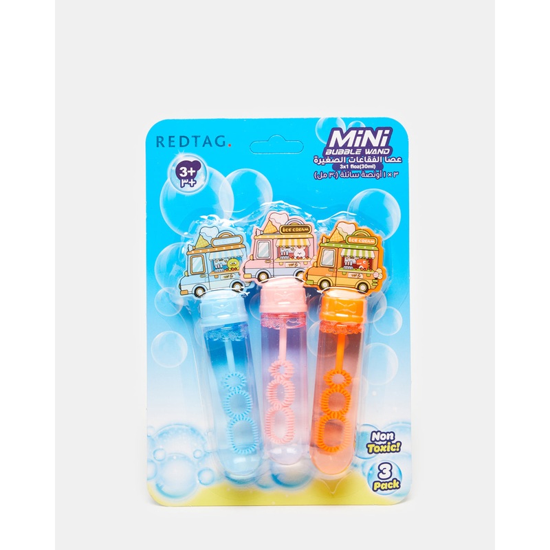 Assorted Ice Cream Truck Mini Bubble Wand Set (Pack Of 3)