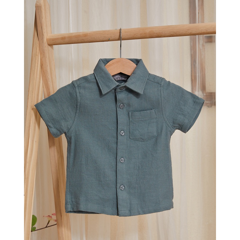 Infant Boys Charcoal Shirt|6-9 Months|9-12 Months|12-18 Months|18-24 Months