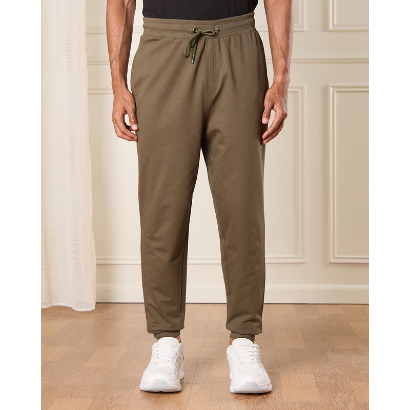Men Beige Solid Active Pants|Small|Medium|Large|X-Large|XX-Large