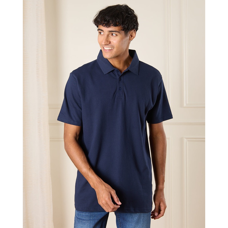 Men Navy Basic Polo Shirt|Small|Medium|Large|X-Large|XX-Large