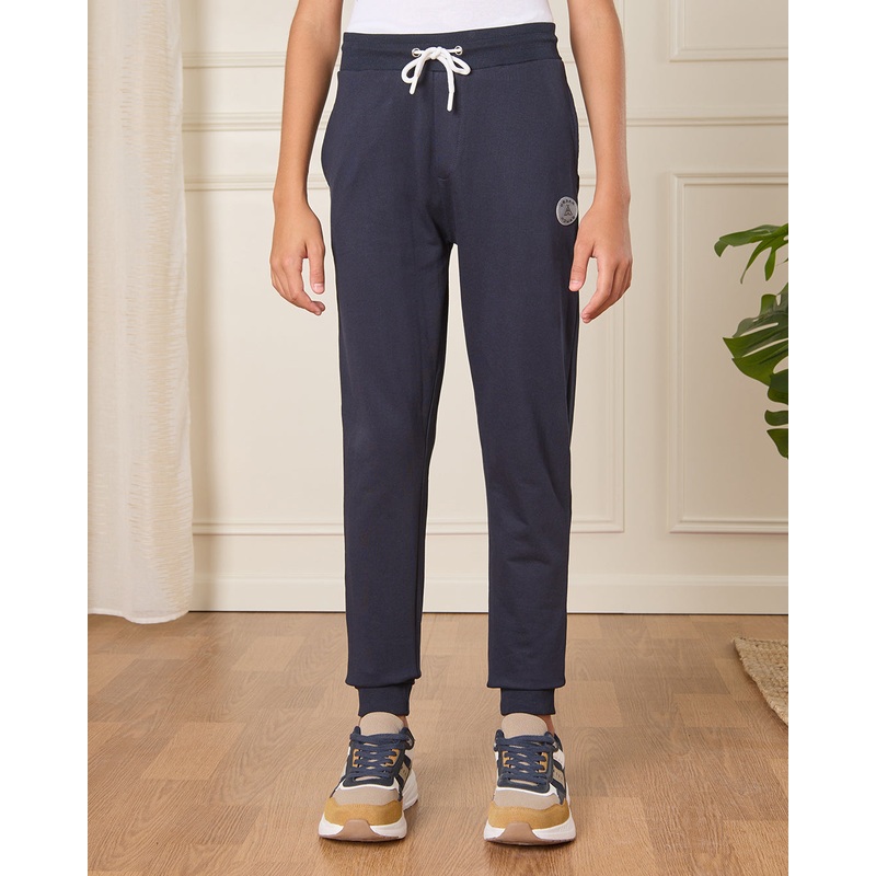 Senior Boys Basic Navy Track Pants