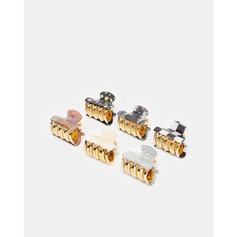 Women Assorted Embellished Hair Clip (Pack of 6)