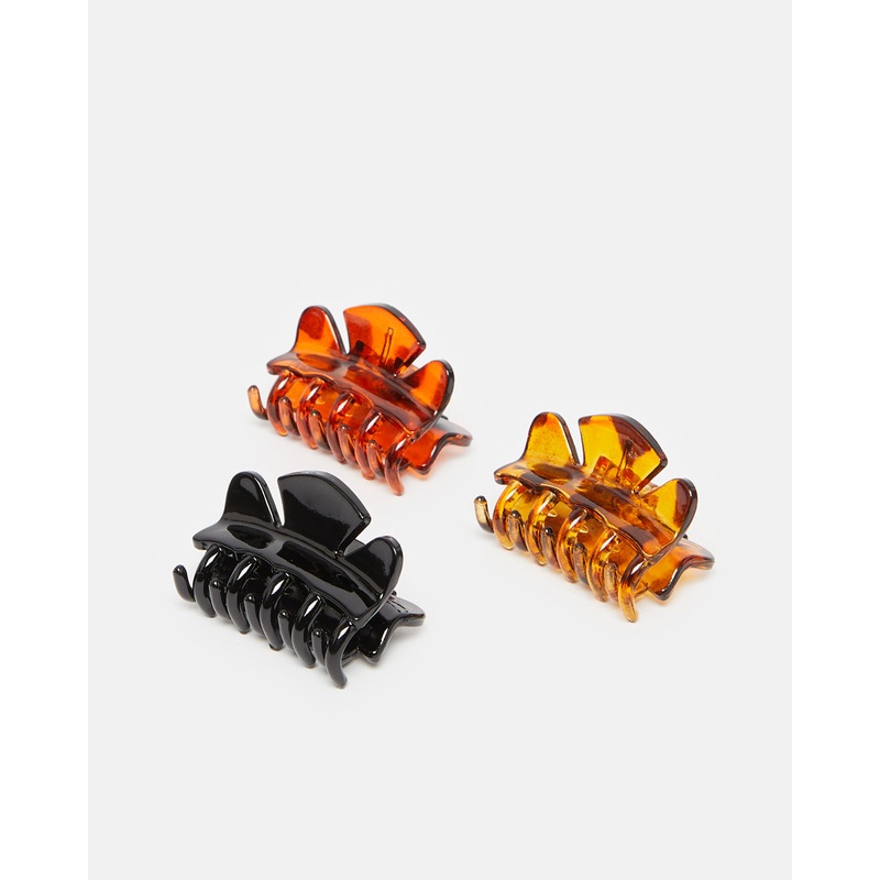 Women Assorted Jaw Clip Set (Pack of 3)