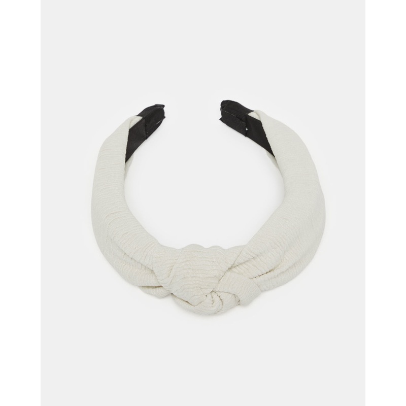 Women Ivory Solid Headband