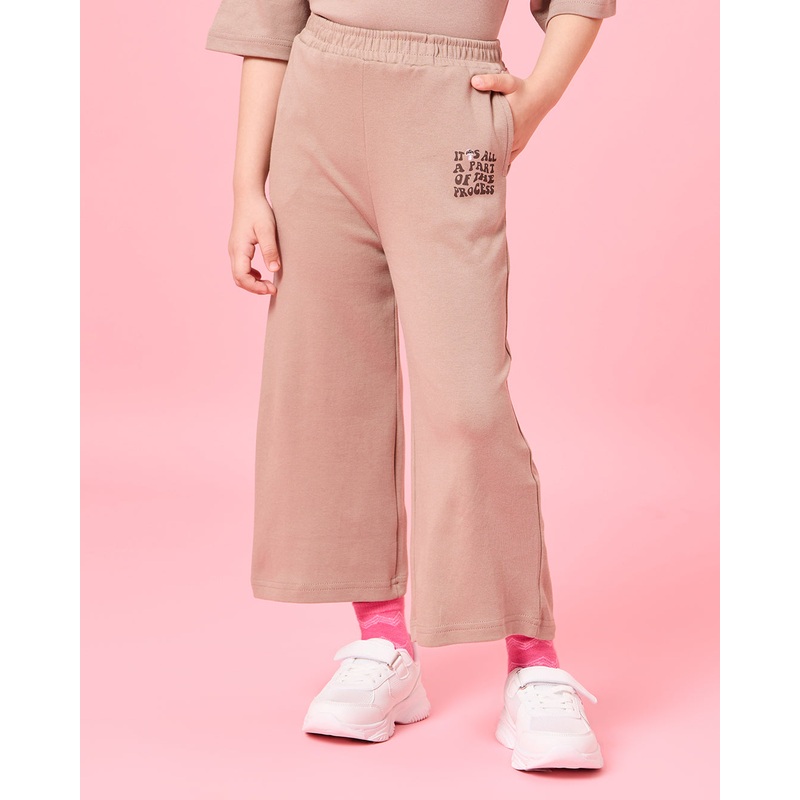 Girls Lilac Printed Active Pants