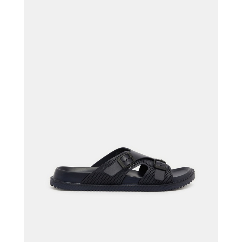 Men Navy Comfort Buckle Slide|Small|Medium|Large