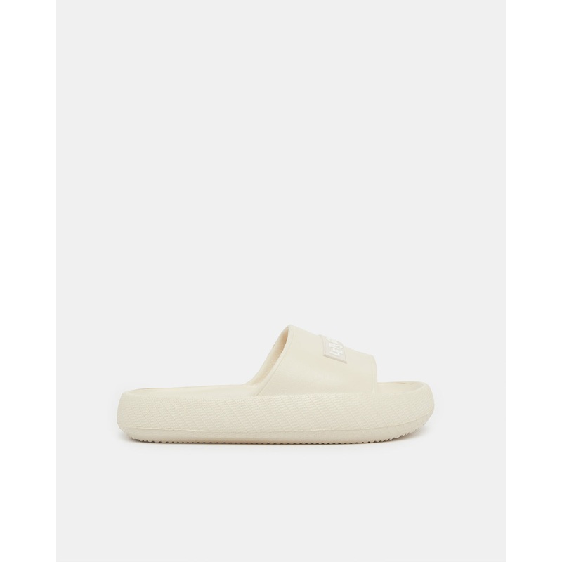 Senior Girls Cream Embellished Slide