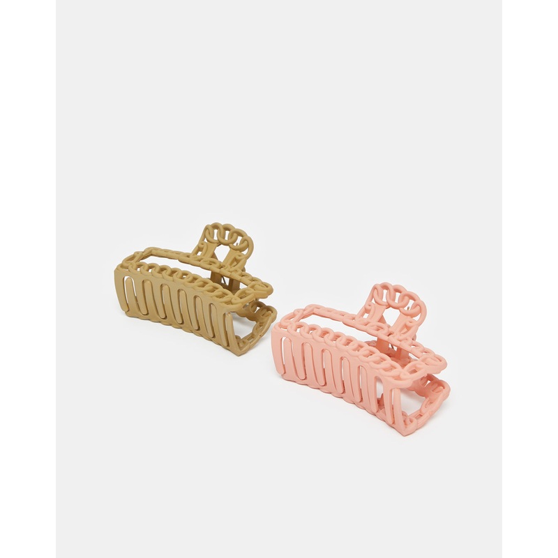 Women Assorted Hair Claw Set (Pack of 2)