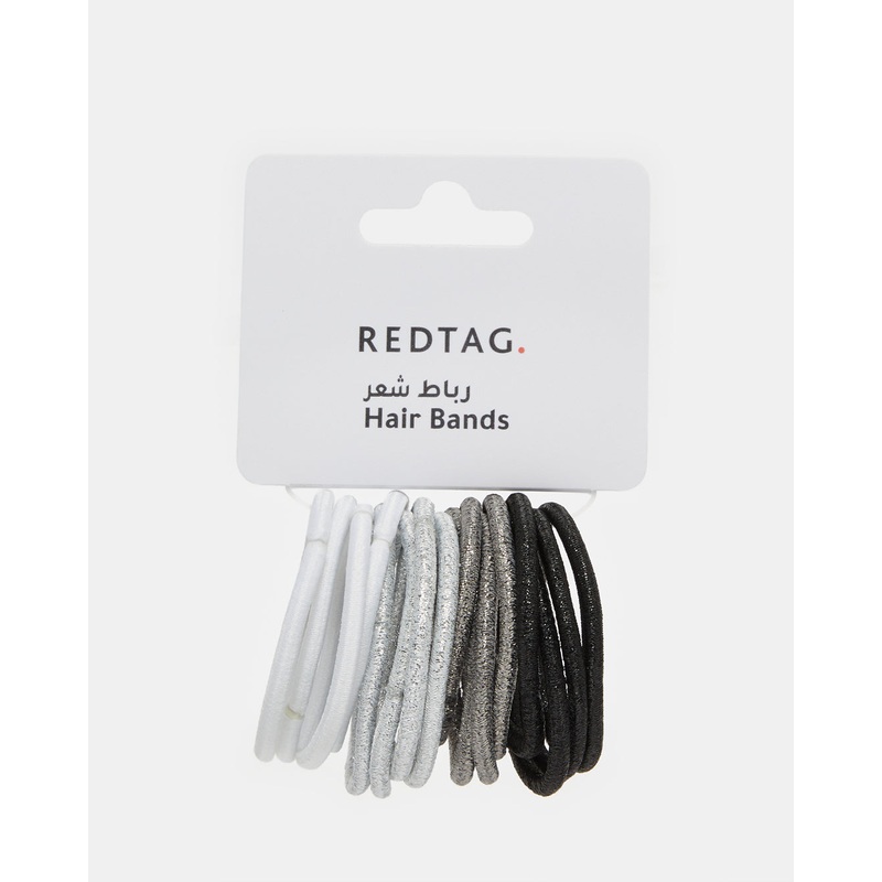 Women  Black And Grey Scrunchy Set (Pack of 3)