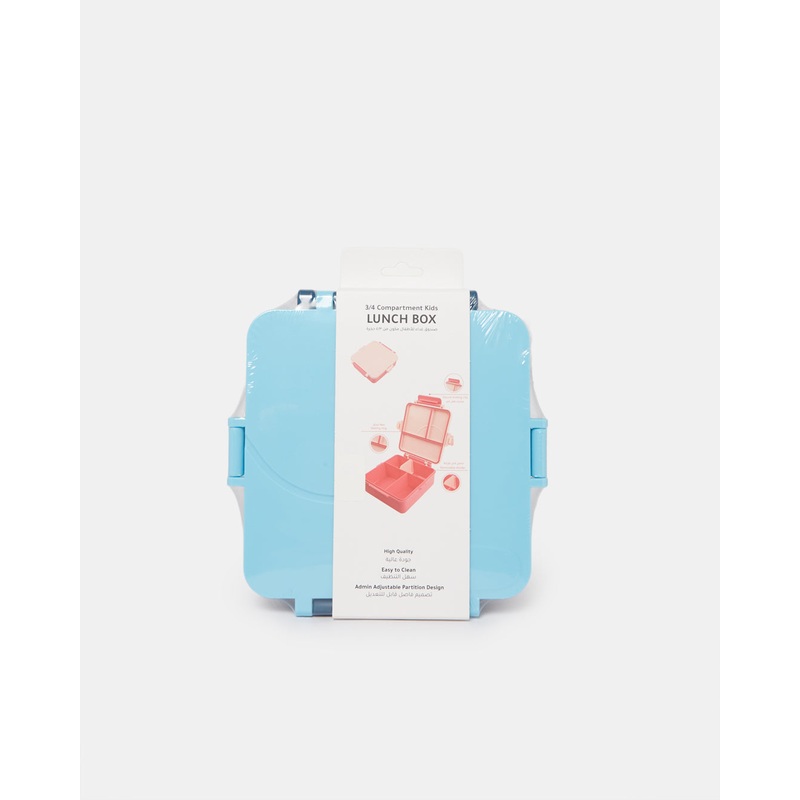 Blue 4 Compartment Jumbo Lunch Box
