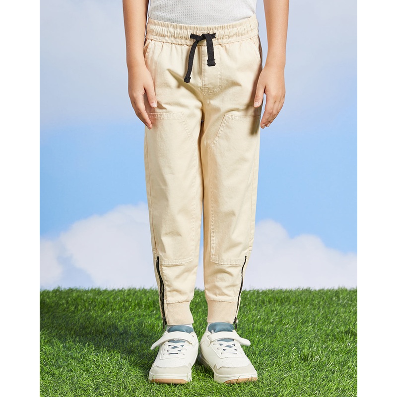 Boys Beige Jogger Trouser|2-3 Years|3-4 Years|4-5 Years|5-6 Years|6-7 Years|7-8 Years