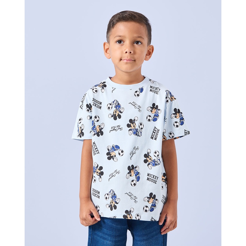 Boys Blue Mickey Mouse T-Shirt