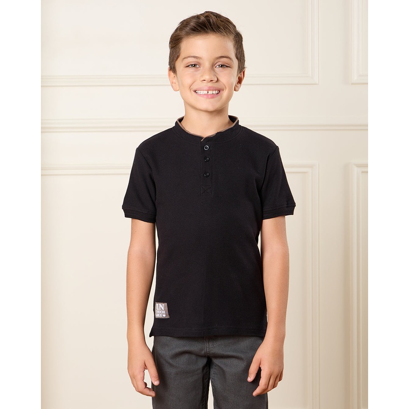 Boys Cream Mandarin T-Shirt|2-3 Years|3-4 Years|4-5 Years|5-6 Years|6-7 Years|7-8 Years