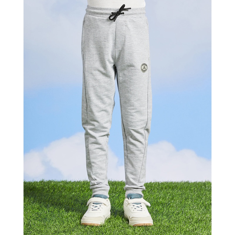Boys Grey Embellished Active Pants