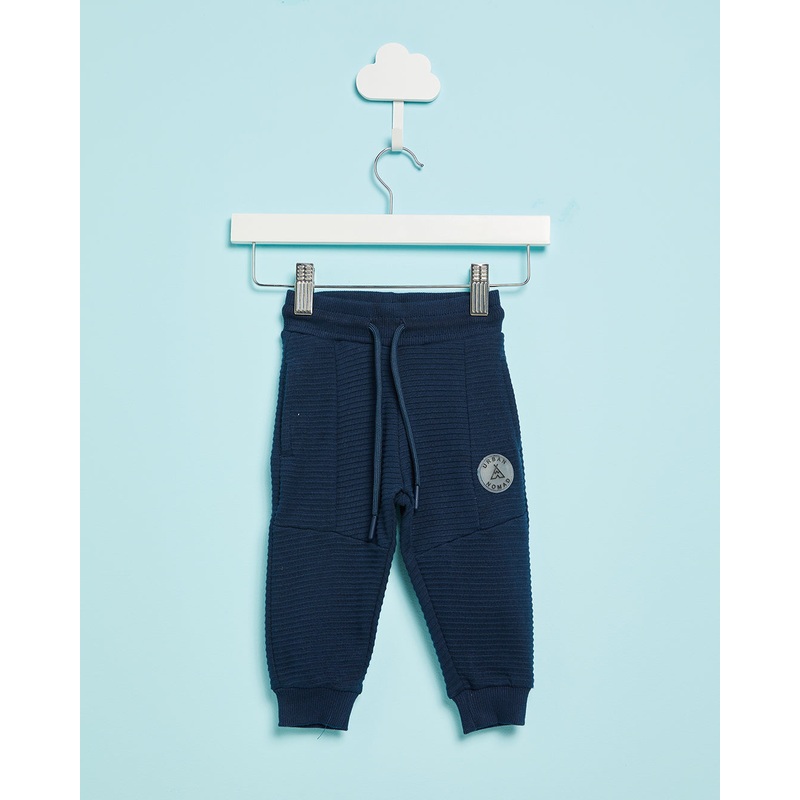 Infant Boys Navy Ottoman Track Pants