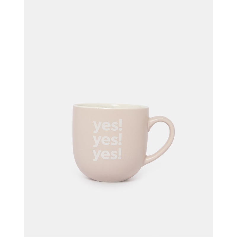 Pink Yes Yes Yes Mug (14.5 Oz)