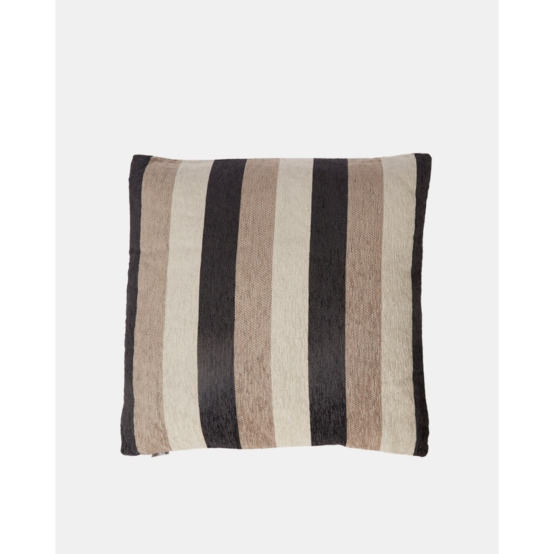 Brown Stripe Jacquard Cushion