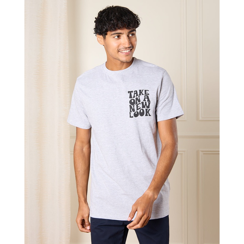 Men Grey Printed T-shirt|Small|Medium|Large|X-Large