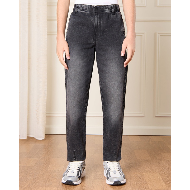 Senior Boys Black Denim Jeans|8-9 Yrs (S)|9-10 Yrs (M)|11-12 Yrs (L)|13-14 Yrs (XL)|15-16 Yrs (XL)