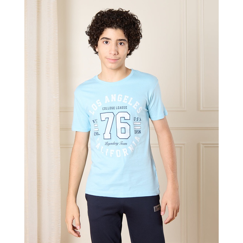Senior Boys Blue Los Angeles T-Shirt