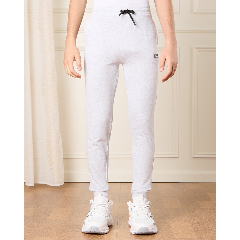 Senior Boys Ecru Basic Track Pants