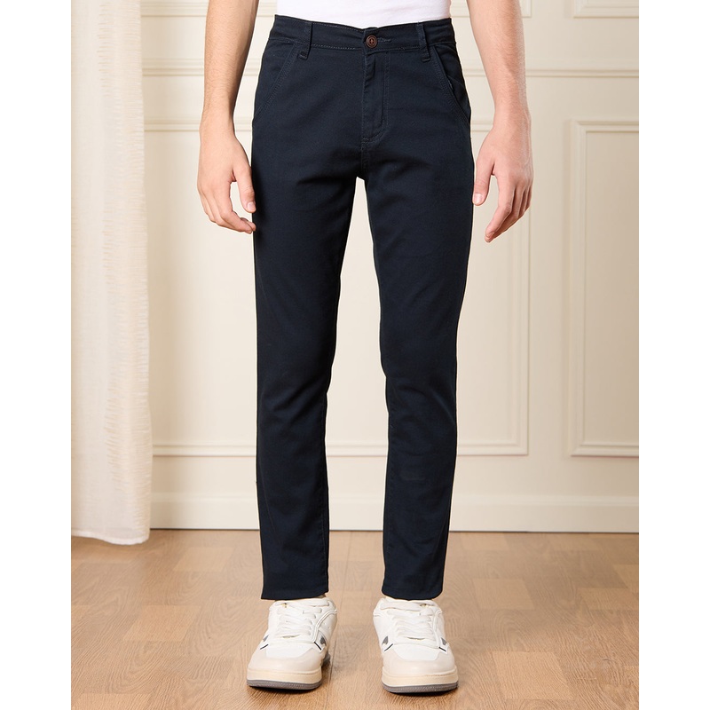 Senior Boys Navy Casual Trousers