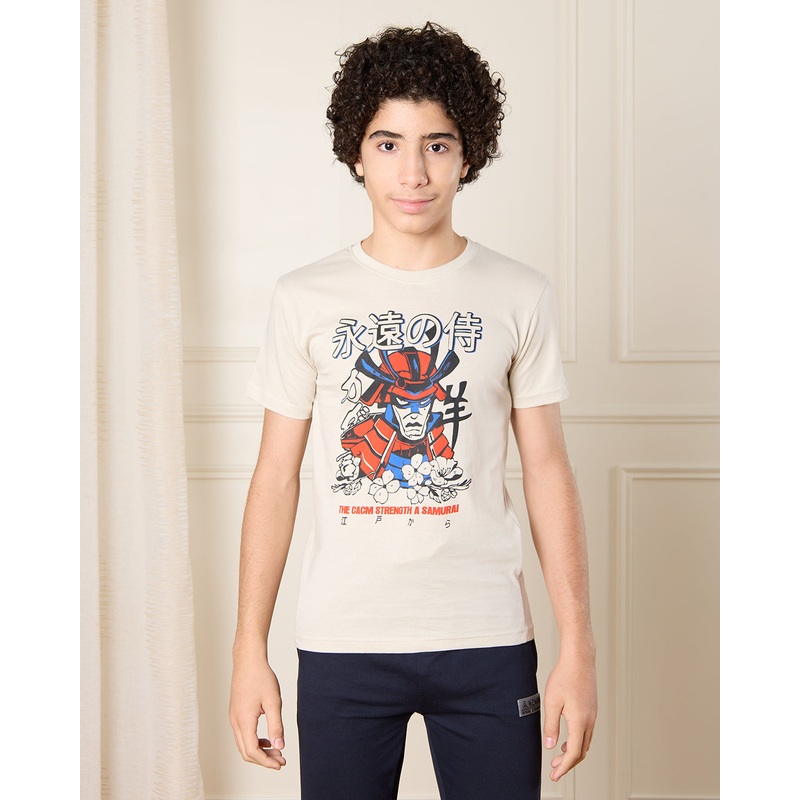 Senior Boys Samurai Print T-Shirt