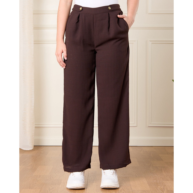 Senior Girls Brown Casual Trouser