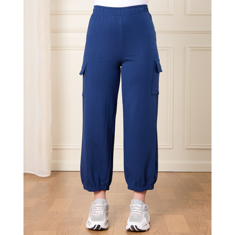 Senior Girls Navy Cargo Active Pants