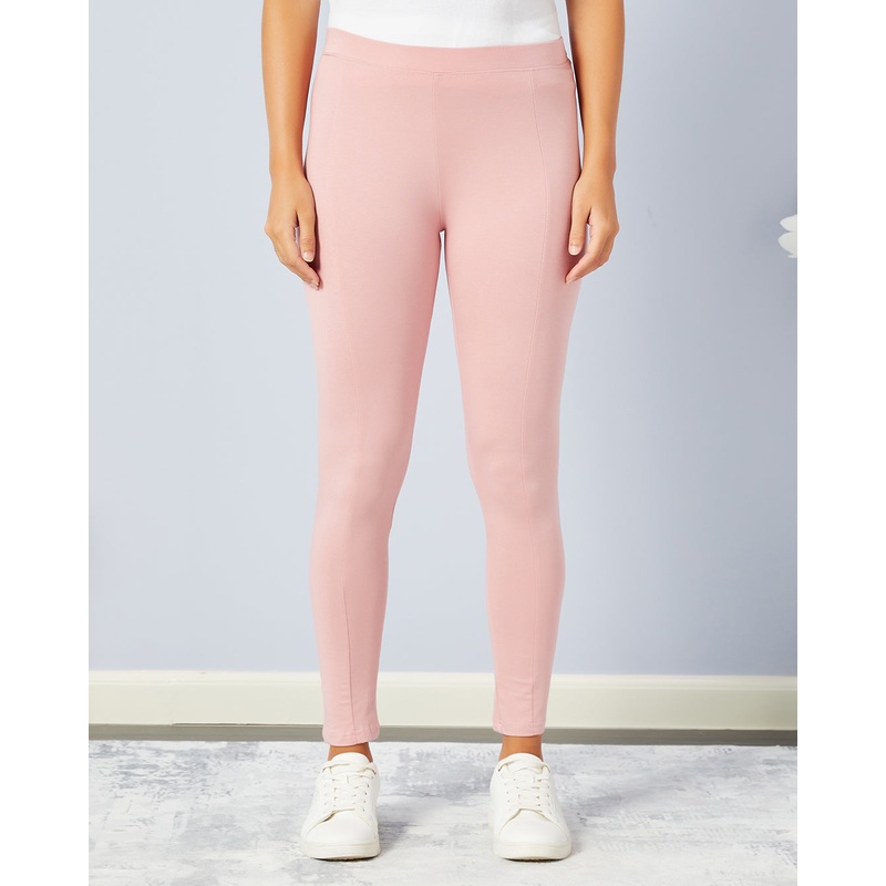 Women Pink Front Seam Legging|Small|Medium|Large|X-Large