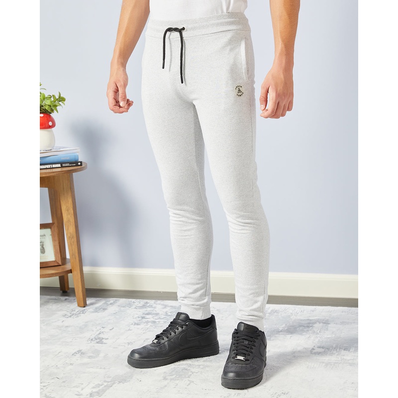 Senior Boys Grey Basic Track Pants