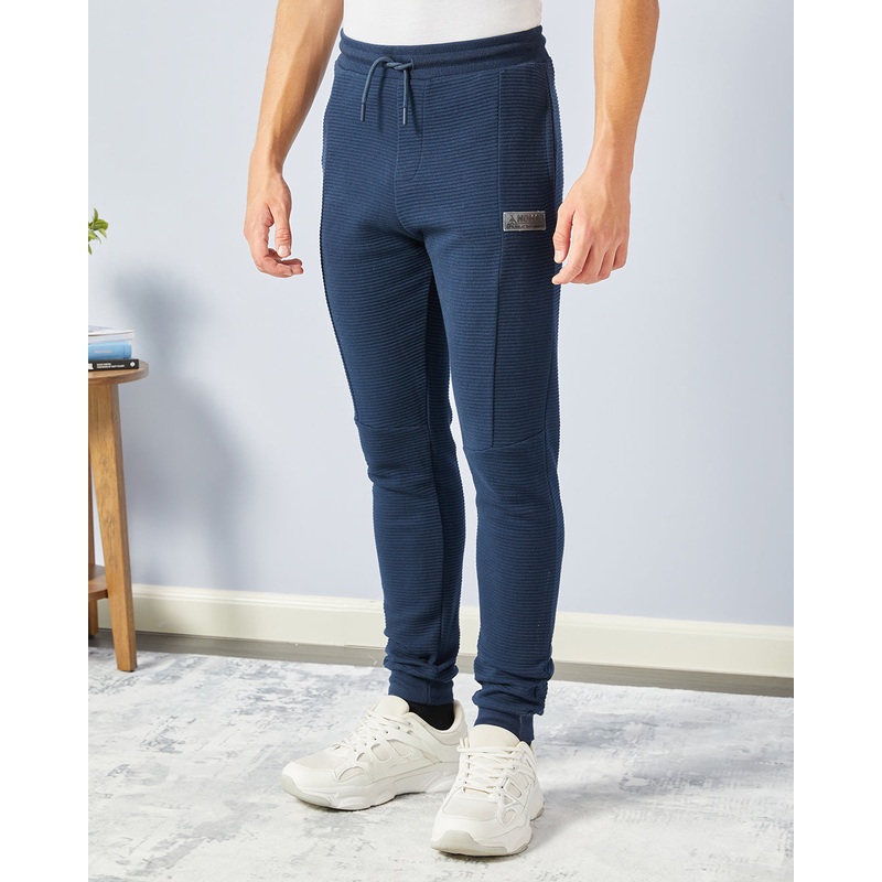 Senior Boys Navy Ottoman Track Pants