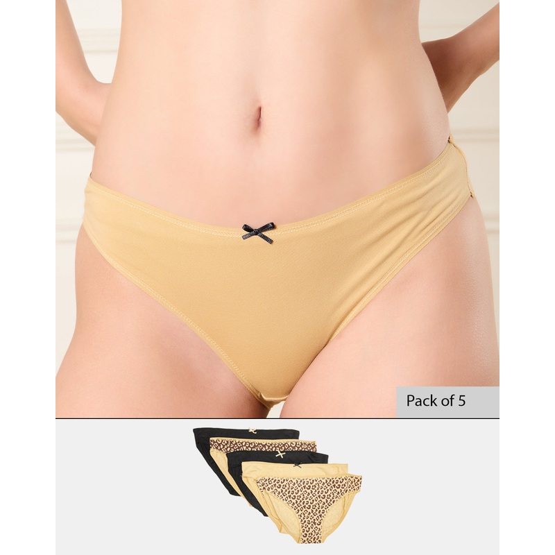 Women Assorted Boyleg Briefs Set (Pack of 5)