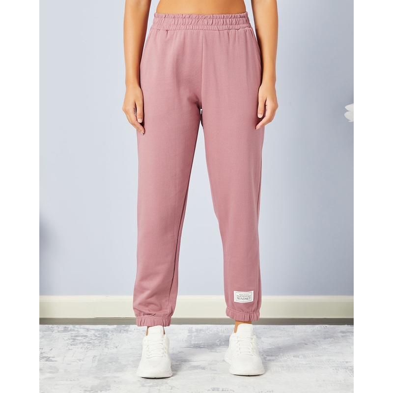 Women Pink Embellished Active Pants