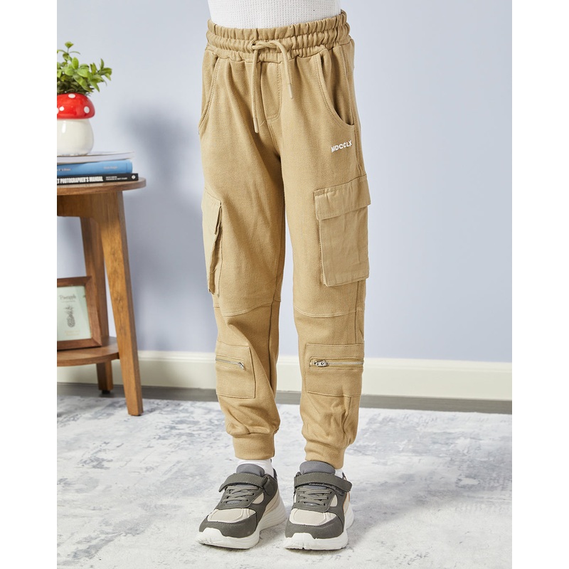 Boys Beige Cargo Active Pants|2-3 Years|3-4 Years|4-5 Years|5-6 Years|6-7 Years|7-8 Years