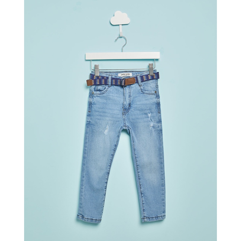 Boys Blue  Belted Jeans|2-3 Years|3-4 Years|4-5 Years|5-6 Years|6-7 Years|7-8 Years