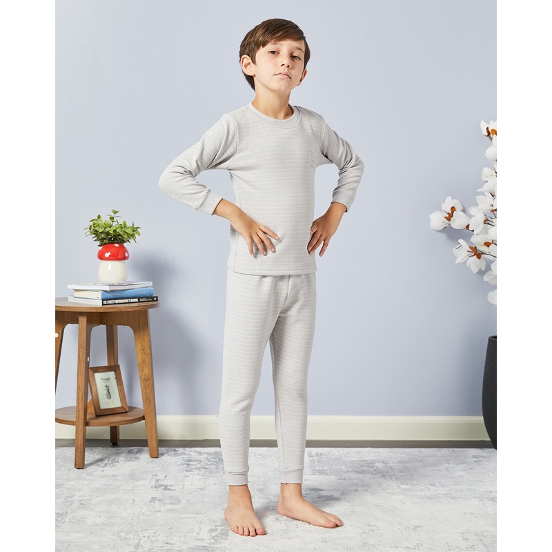 Boys Grey Printed Pyjama Set|2-3 Years|3-4 Years|4-5 Years|5-6 Years|6-7 Years|7-8 Years