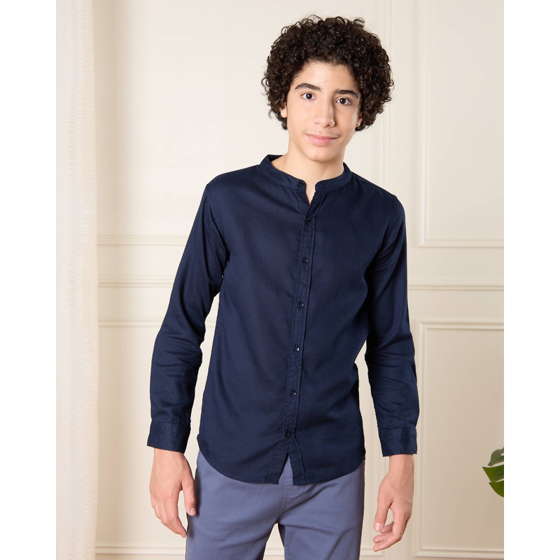 Senior Boys Navy Shirt|8-9 Yrs (S)|9-10 Yrs (M)|11-12 Yrs (L)|13-14 Yrs (XL)|15-16 Yrs (XL)