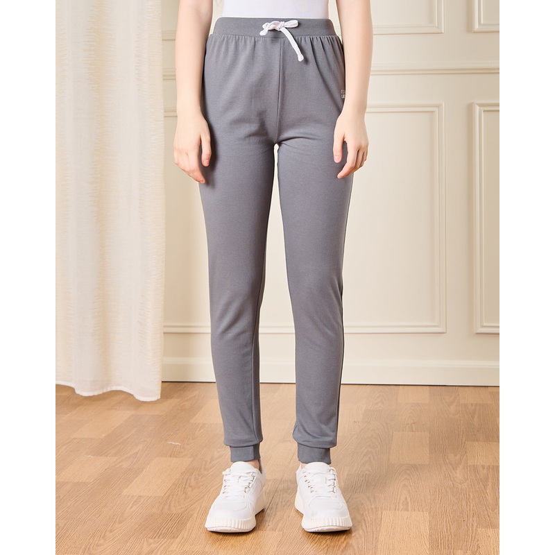 Senior Girls Grey Plain Active Pants