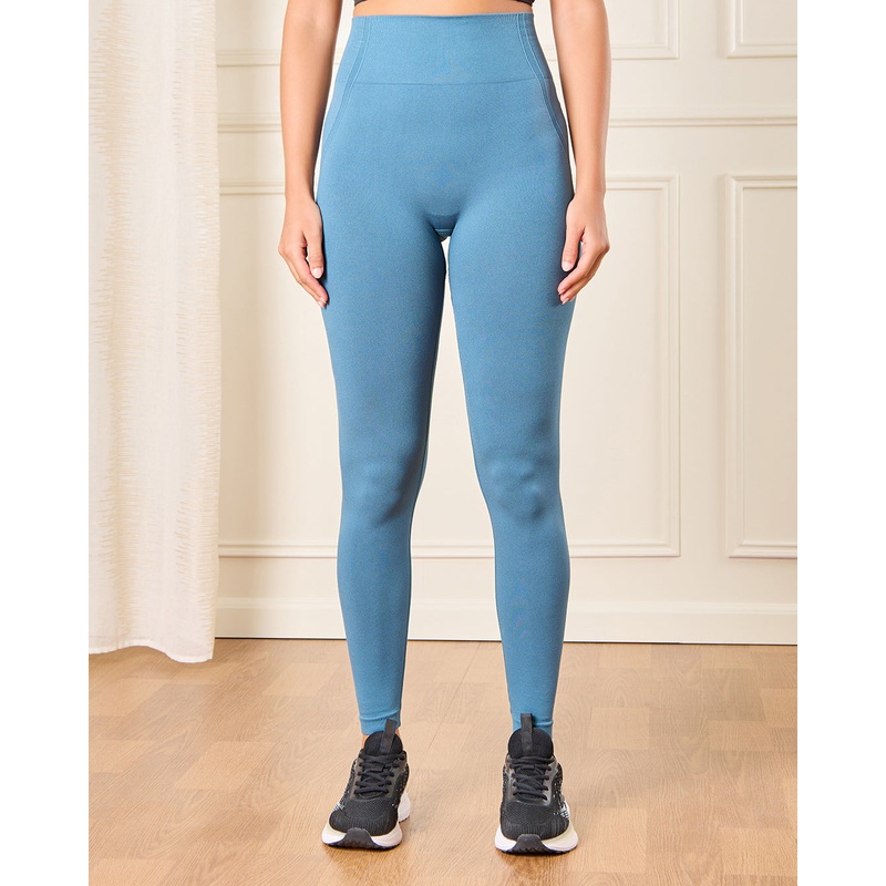Women Blue Active Leggings|Small|Medium|Large