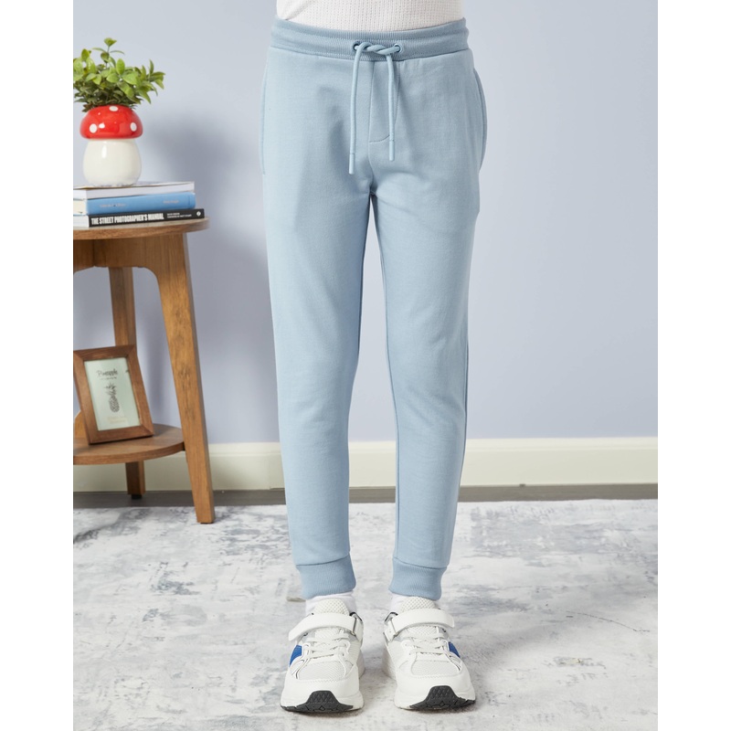 Boys Blue And Brown Active Pants Set (Pack of 2)