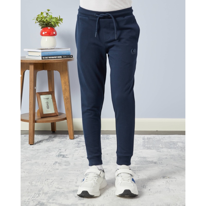 Boys Navy And Grey Active Pants Set (Pack of 2)