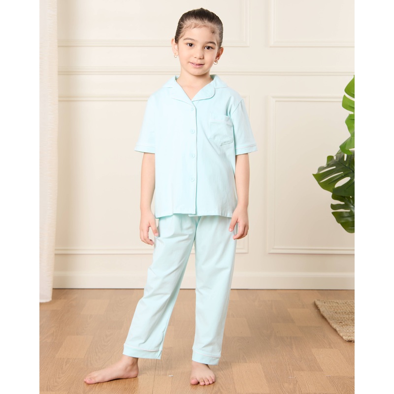 Girls Blue Pyjama Set (2 Piece)