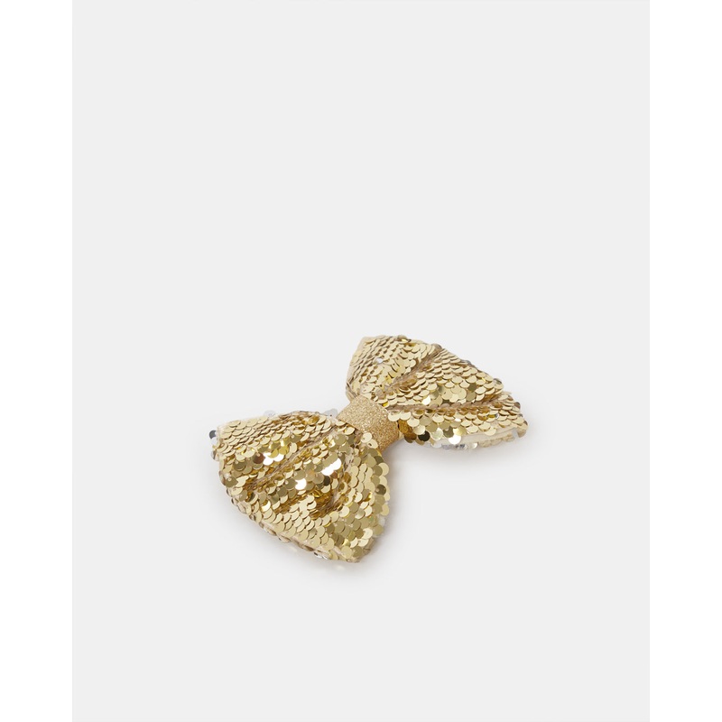 Girls Gold Bow Hair Clip