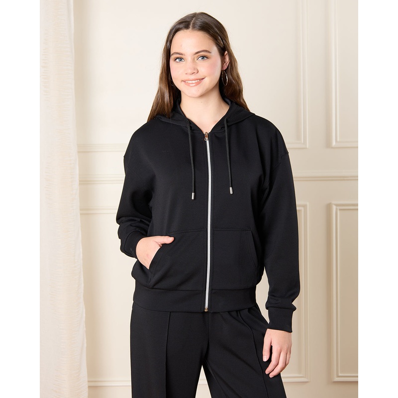 Senior Girls Black Hooded Sweatshirt