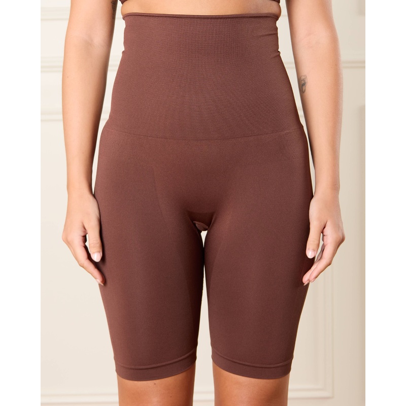 Women Brown Seamless Shapewear Brief