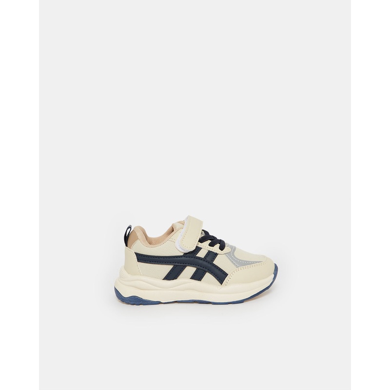 Infant Boys Beige Mesh Trainer