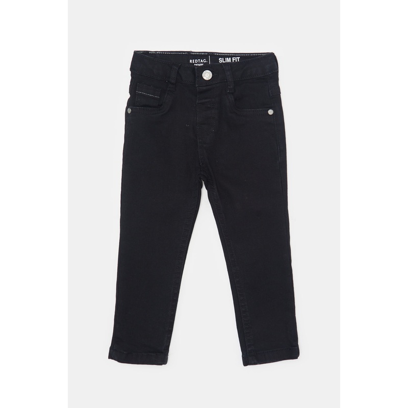 Infant Boys Black Basic Denim Jeans