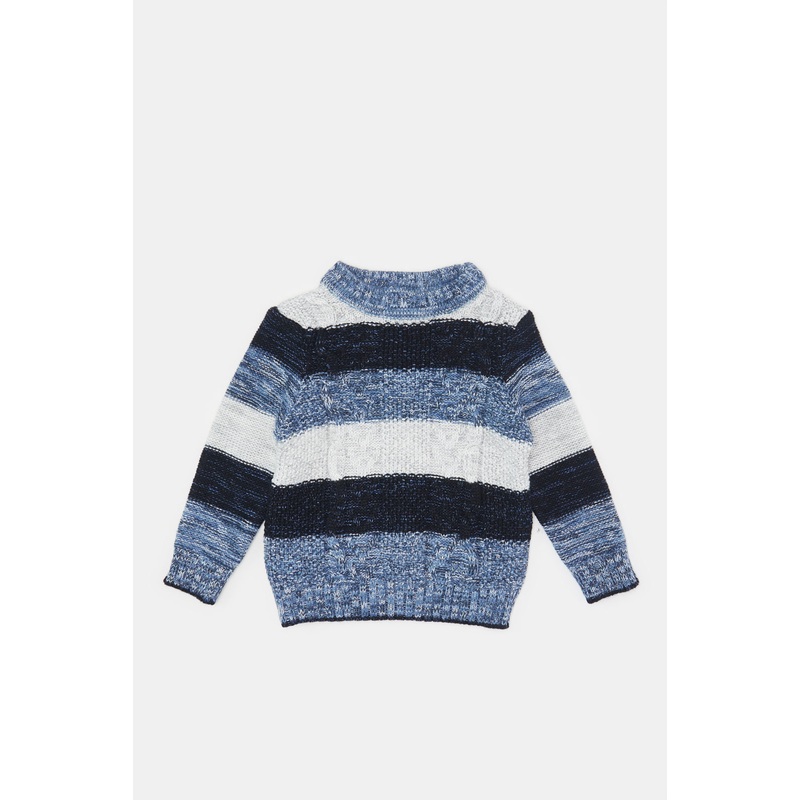 Infant Boys Blue Knitted Sweater